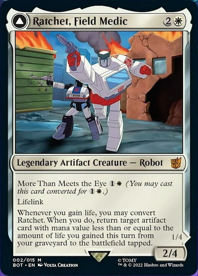Ratchet, Field Medic // Ratchet, Rescue Racer [Universes Beyond: Transformers] MTG Single Magic: The Gathering  | Multizone: Comics And Games