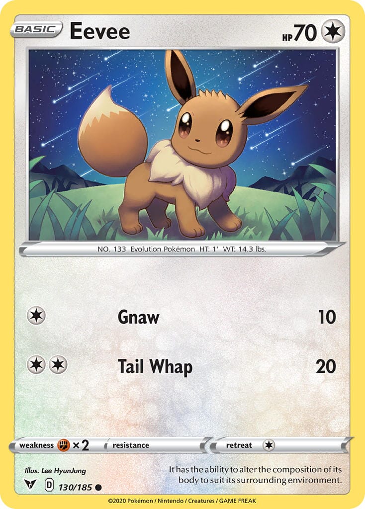 Eevee (130/185) [Sword & Shield: Vivid Voltage] Pokemon Single Pokémon  | Multizone: Comics And Games