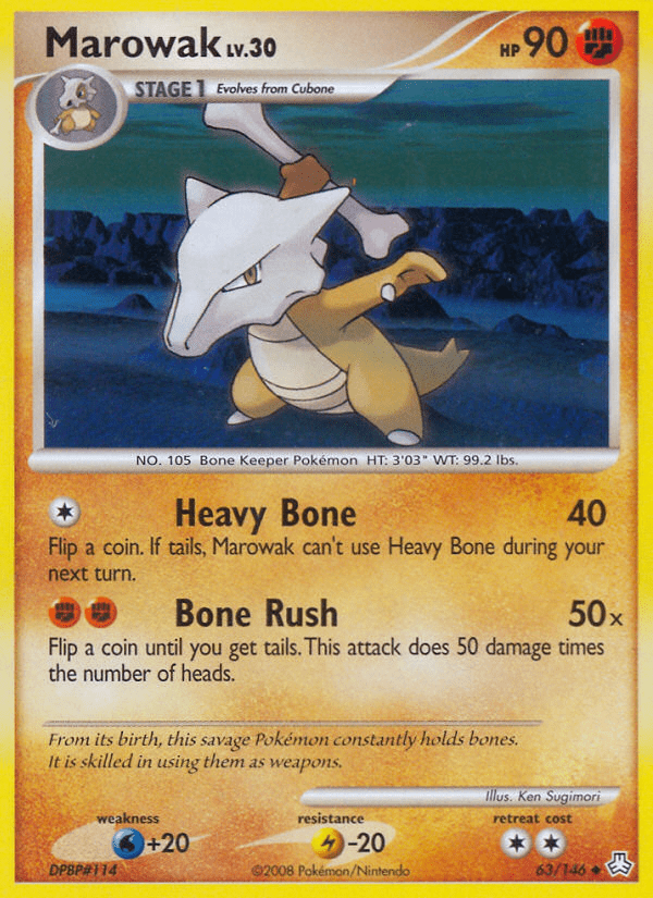 Marowak (63/146) [Diamond & Pearl: Legends Awakened] Pokemon Single Pokémon  | Multizone: Comics And Games