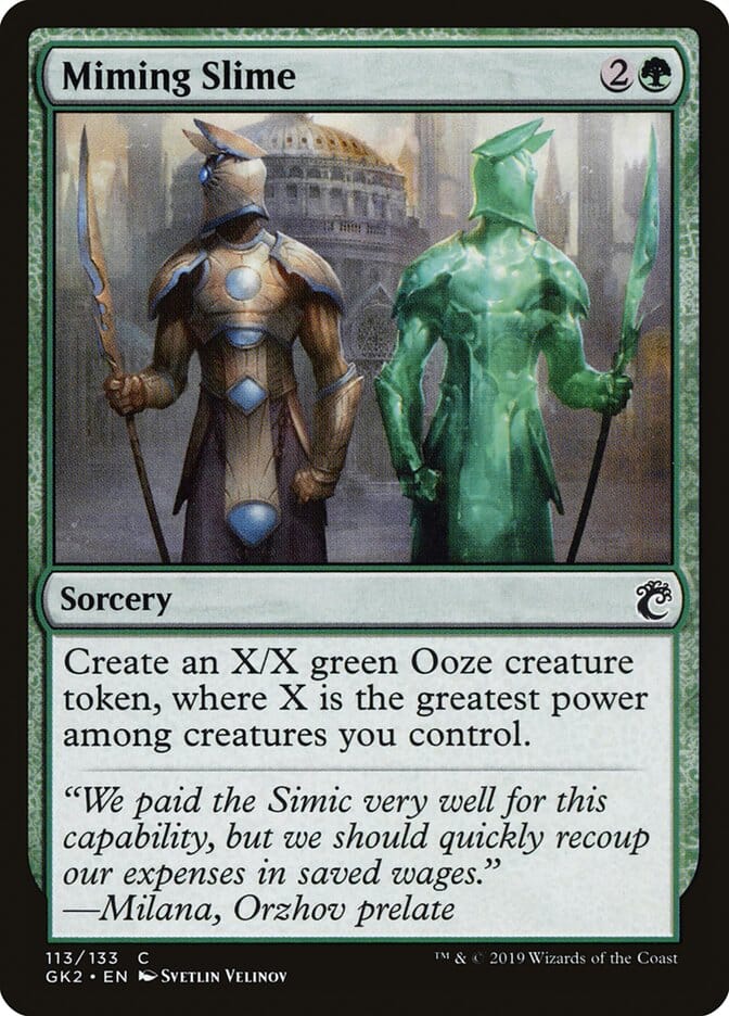 Miming Slime [Ravnica Allegiance Guild Kit] MTG Single Magic: The Gathering  | Multizone: Comics And Games