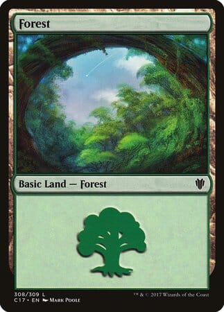 Forest (308) [Commander 2017] MTG Single Magic: The Gathering  | Multizone: Comics And Games
