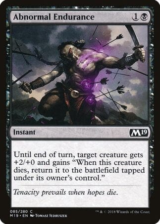 Abnormal Endurance [Core Set 2019] MTG Single Magic: The Gathering  | Multizone: Comics And Games