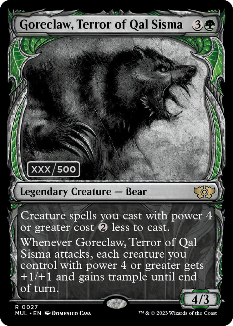 Goreclaw, Terror of Qal Sisma (Serialized) [Multiverse Legends] MTG Single Magic: The Gathering  | Multizone: Comics And Games