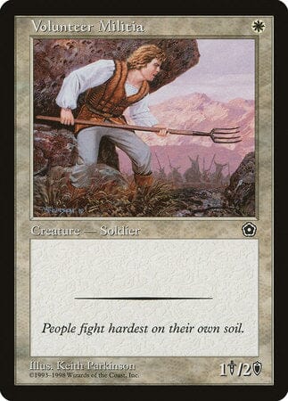 Volunteer Militia [Portal Second Age] MTG Single Magic: The Gathering  | Multizone: Comics And Games