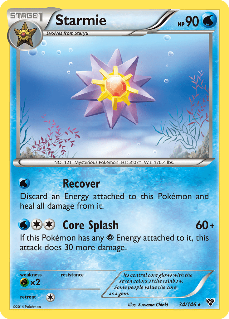 Starmie (34/146) [XY: Base Set] Pokemon Single Pokémon  | Multizone: Comics And Games