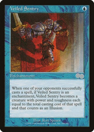 Veiled Sentry [Urza's Saga] MTG Single Magic: The Gathering  | Multizone: Comics And Games