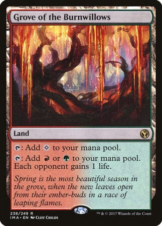 Grove of the Burnwillows [Iconic Masters] MTG Single Magic: The Gathering  | Multizone: Comics And Games