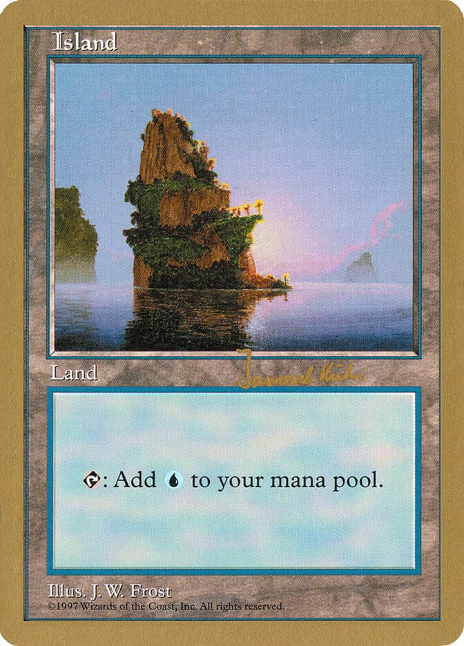 Island (jk435) (Janosch Kuhn) [World Championship Decks 1997] MTG Single Magic: The Gathering  | Multizone: Comics And Games