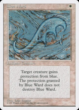 Blue Ward [Fourth Edition] MTG Single Magic: The Gathering  | Multizone: Comics And Games