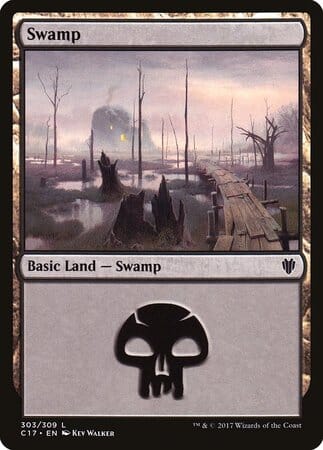 Swamp (303) [Commander 2017] MTG Single Magic: The Gathering  | Multizone: Comics And Games