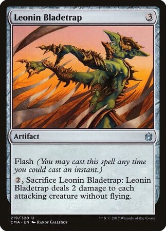 Leonin Bladetrap [Commander Anthology] MTG Single Magic: The Gathering  | Multizone: Comics And Games
