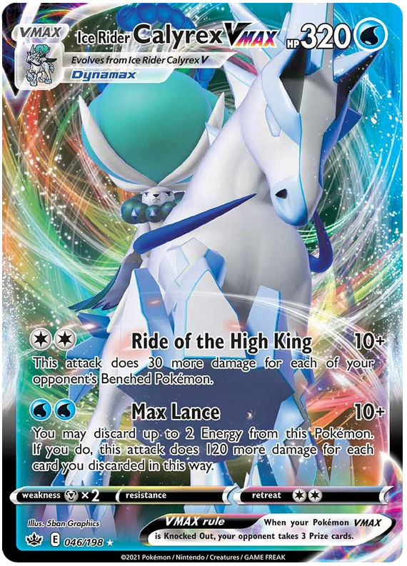 Ice Rider Calyrex VMAX (046/198) [Sword & Shield: Chilling Reign] Pokemon Single Pokémon  | Multizone: Comics And Games