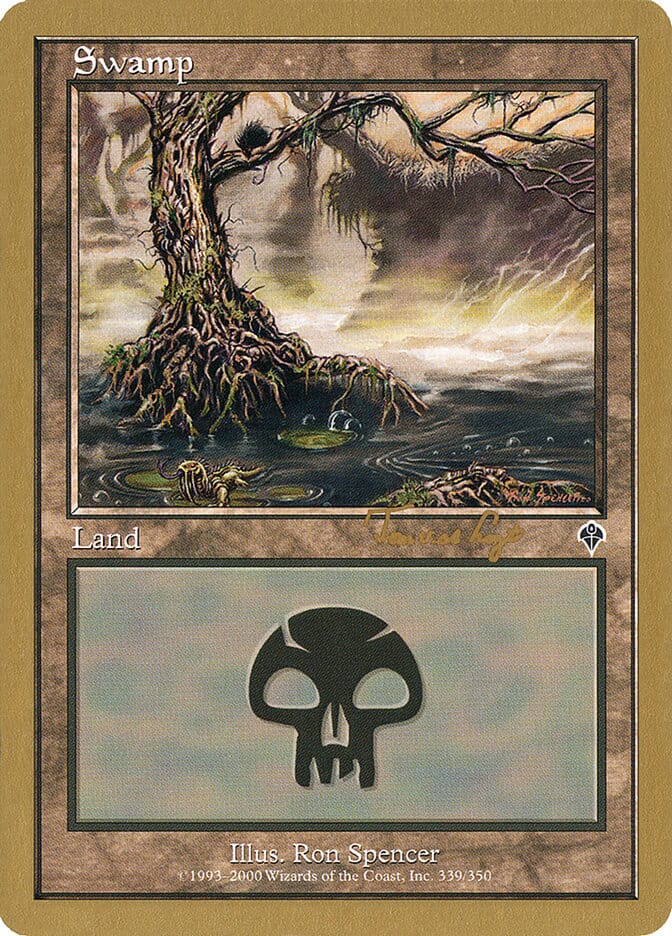 Swamp (tvdl339) (Tom van de Logt) [World Championship Decks 2001] MTG Single Magic: The Gathering  | Multizone: Comics And Games