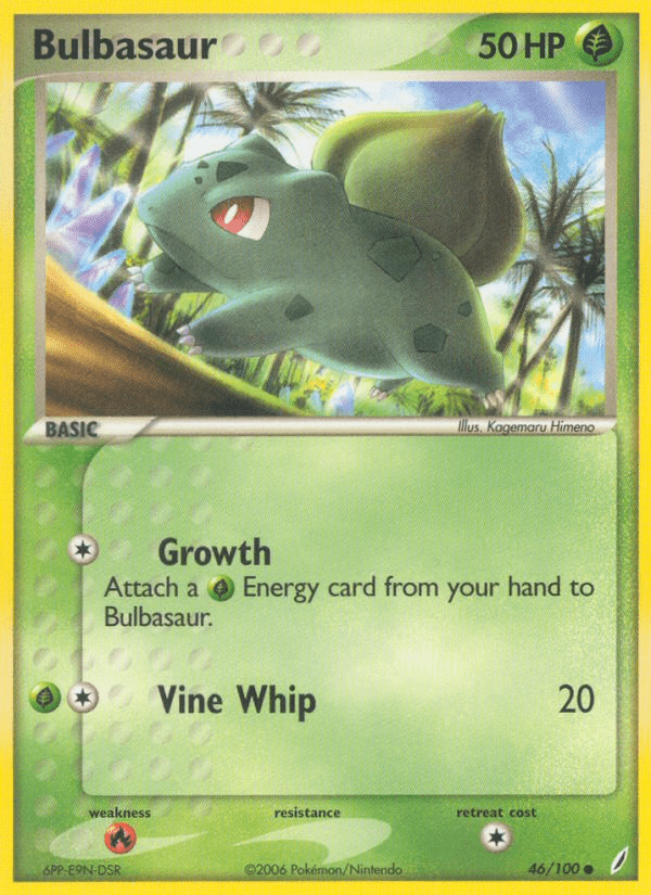 Bulbasaur (46/100) [EX: Crystal Guardians] Pokemon Single Pokémon  | Multizone: Comics And Games