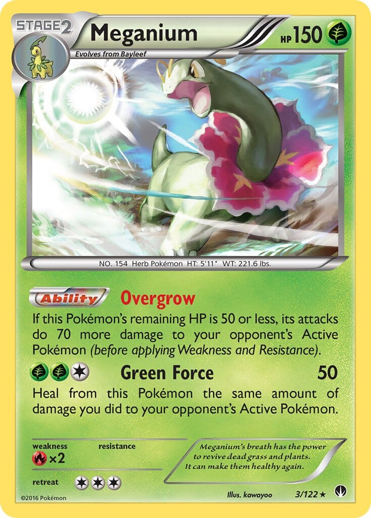 Meganium (3/122) [XY: BREAKpoint] Pokemon Single Pokémon  | Multizone: Comics And Games