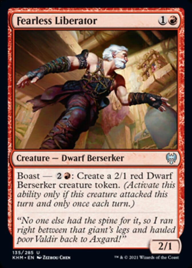 Fearless Liberator [Kaldheim] MTG Single Magic: The Gathering  | Multizone: Comics And Games