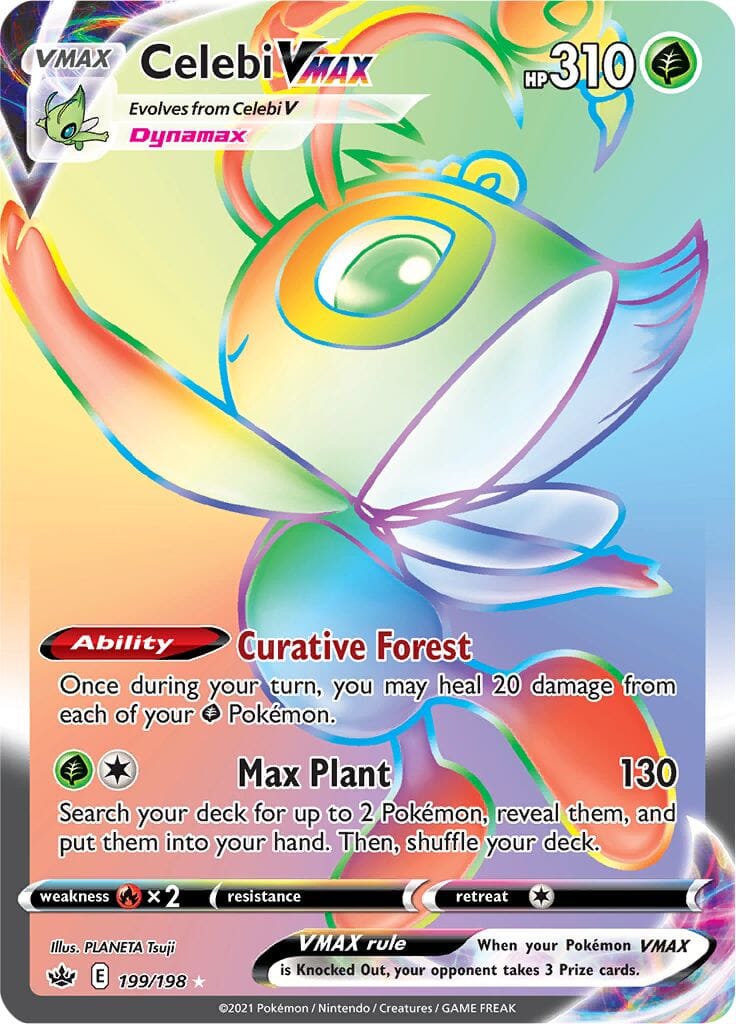 Celebi VMAX (199/198) [Sword & Shield: Chilling Reign] Pokemon Single Pokémon  | Multizone: Comics And Games