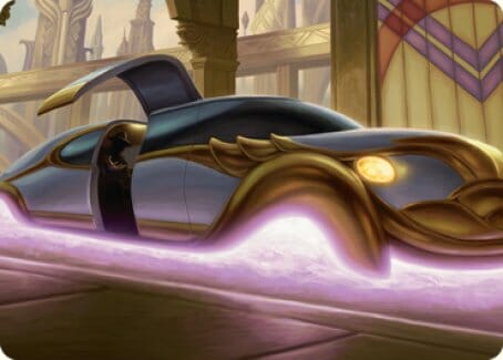 Mysterious Limousine Art Card [Streets of New Capenna Art Series] MTG Single Magic: The Gathering  | Multizone: Comics And Games