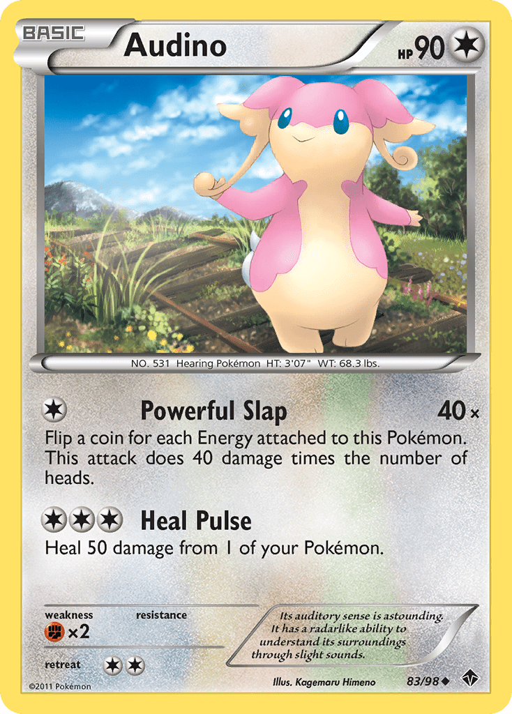 Audino (83/98) [Black & White: Emerging Powers] Pokemon Single Pokémon  | Multizone: Comics And Games