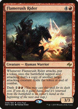 Flamerush Rider [Fate Reforged Promos] MTG Single Magic: The Gathering  | Multizone: Comics And Games