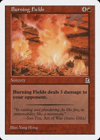 Burning Fields [Portal Three Kingdoms] MTG Single Magic: The Gathering  | Multizone: Comics And Games