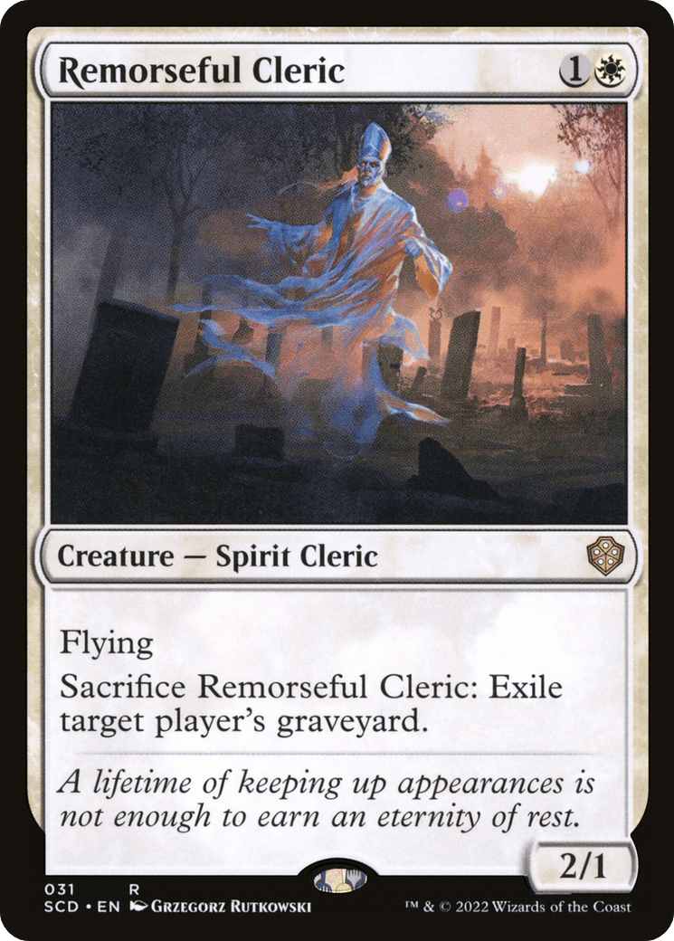 Remorseful Cleric [Starter Commander Decks] MTG Single Magic: The Gathering  | Multizone: Comics And Games