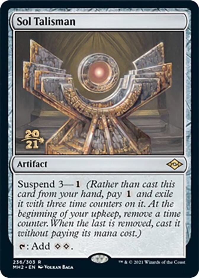 Sol Talisman [Modern Horizons 2 Prerelease Promos] MTG Single Magic: The Gathering  | Multizone: Comics And Games