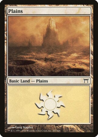 Plains (287) [Champions of Kamigawa] MTG Single Magic: The Gathering  | Multizone: Comics And Games