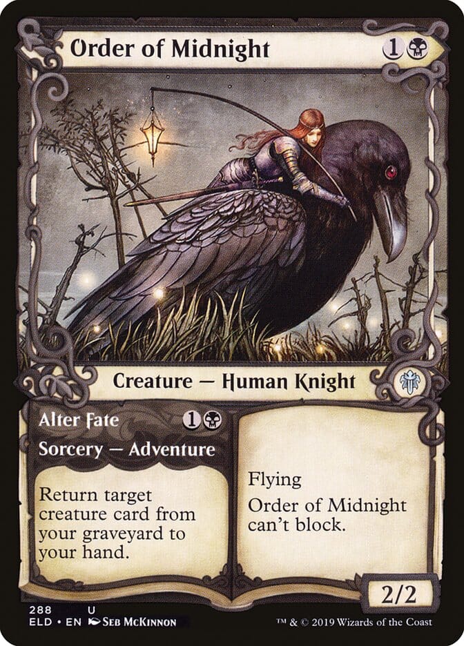 Order of Midnight // Alter Fate (Showcase) [Throne of Eldraine] MTG Single Magic: The Gathering  | Multizone: Comics And Games