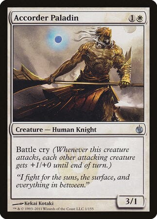 Accorder Paladin [Mirrodin Besieged] MTG Single Magic: The Gathering  | Multizone: Comics And Games