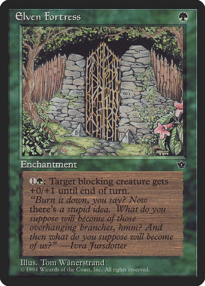 Elven Fortress (Tom Wänerstrand) [Fallen Empires] MTG Single Magic: The Gathering  | Multizone: Comics And Games