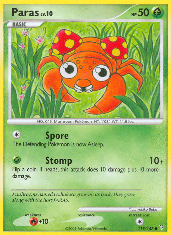 Paras (119/147) [Platinum: Supreme Victors] Pokemon Single Pokémon  | Multizone: Comics And Games