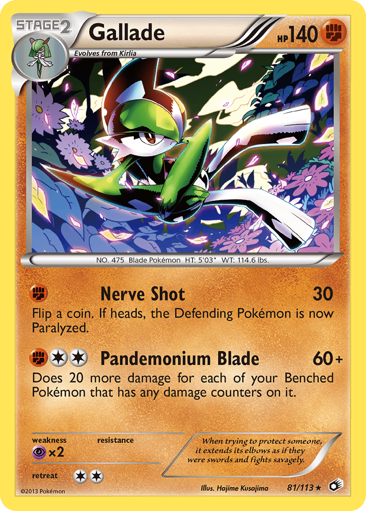 Gallade (81/113) [Black & White: Legendary Treasures] Pokemon Single Pokémon  | Multizone: Comics And Games