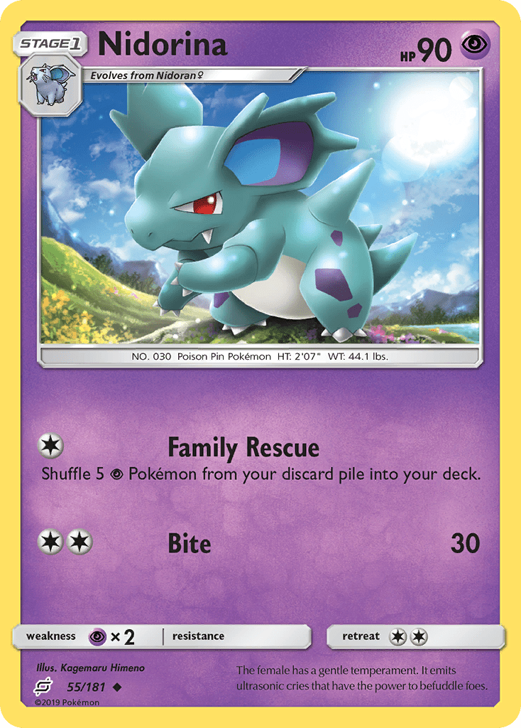 Nidorina (55/181) [Sun & Moon: Team Up] Pokemon Single Pokémon  | Multizone: Comics And Games