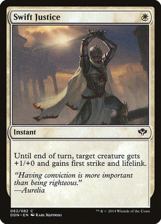 Swift Justice [Duel Decks: Speed vs. Cunning] MTG Single Magic: The Gathering  | Multizone: Comics And Games