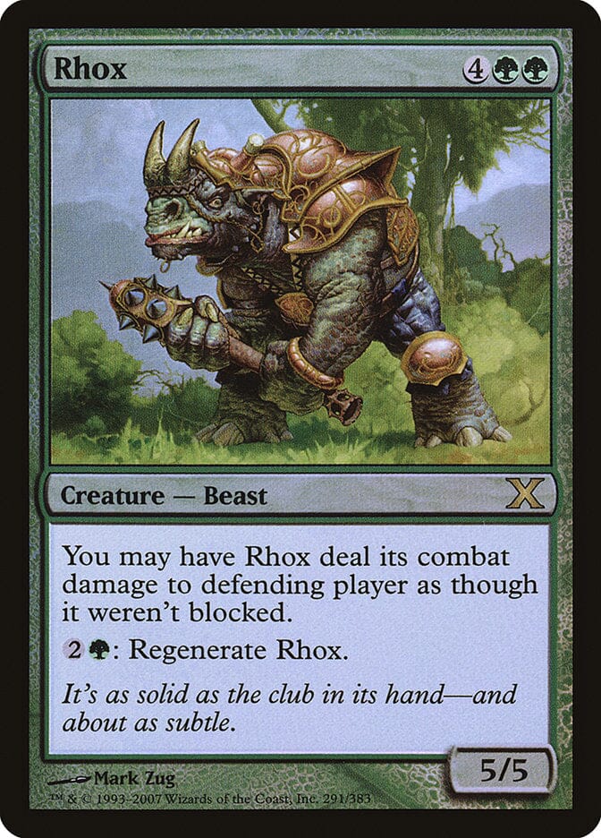 Rhox (Premium Foil) [Tenth Edition] MTG Single Magic: The Gathering  | Multizone: Comics And Games