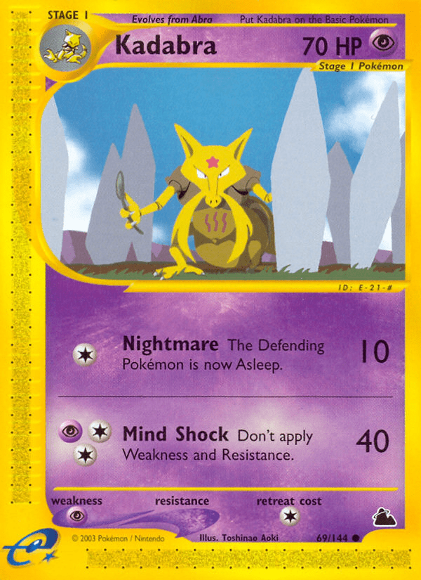 Kadabra (69/144) [Skyridge] Pokemon Single Pokémon  | Multizone: Comics And Games