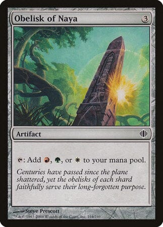 Obelisk of Naya [Shards of Alara] MTG Single Magic: The Gathering  | Multizone: Comics And Games