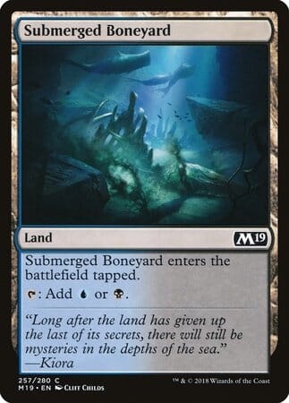 Submerged Boneyard [Core Set 2019] MTG Single Magic: The Gathering  | Multizone: Comics And Games