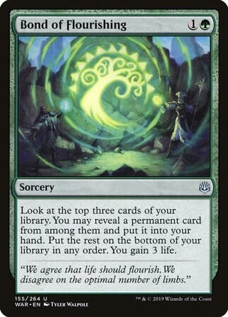 Bond of Flourishing [War of the Spark] MTG Single Magic: The Gathering  | Multizone: Comics And Games