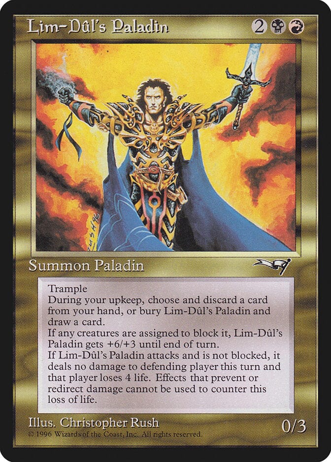 Lim-Dûl's Paladin [Alliances] MTG Single Magic: The Gathering  | Multizone: Comics And Games