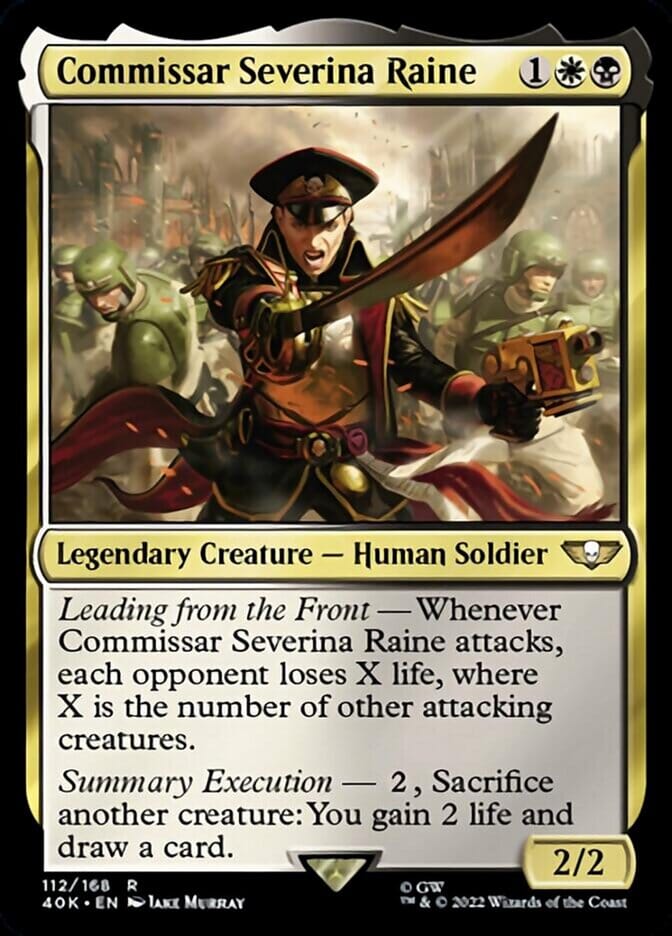 Commissar Severina Raine [Universes Beyond: Warhammer 40,000] MTG Single Magic: The Gathering  | Multizone: Comics And Games