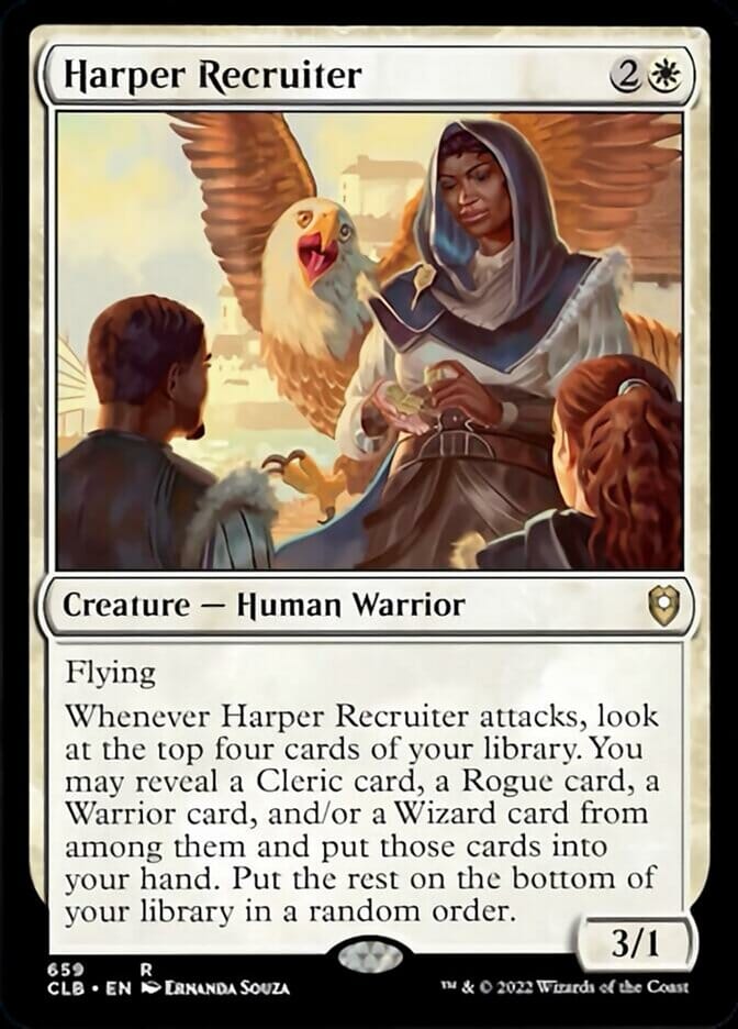 Harper Recruiter [Commander Legends: Battle for Baldur's Gate] MTG Single Magic: The Gathering  | Multizone: Comics And Games