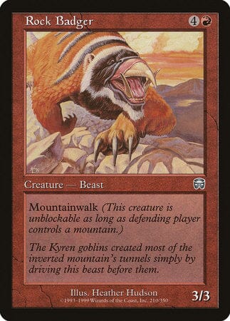 Rock Badger [Mercadian Masques] MTG Single Magic: The Gathering  | Multizone: Comics And Games