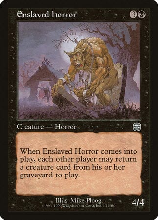 Enslaved Horror [Mercadian Masques] MTG Single Magic: The Gathering  | Multizone: Comics And Games