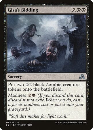 Gisa's Bidding [Shadows over Innistrad] MTG Single Magic: The Gathering  | Multizone: Comics And Games
