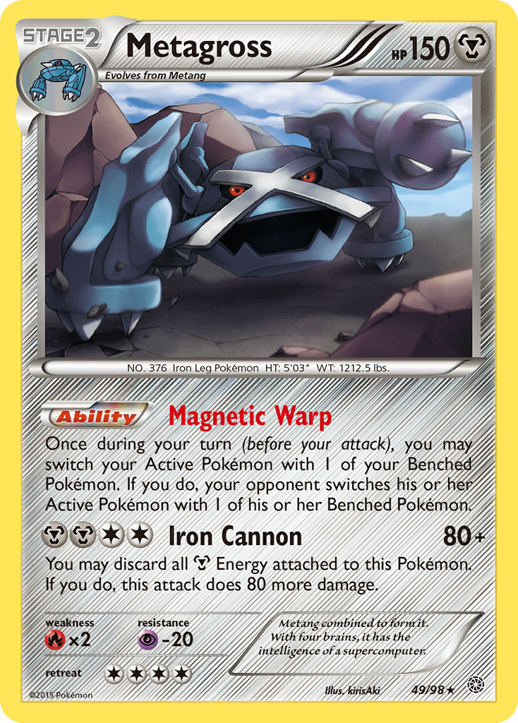 Metagross (49/98) [XY: Ancient Origins] Pokemon Single Pokémon  | Multizone: Comics And Games