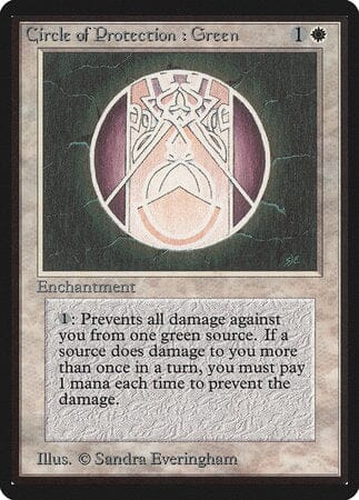 Circle of Protection: Green [Limited Edition Beta] MTG Single Magic: The Gathering  | Multizone: Comics And Games