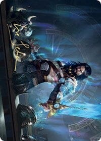 Halvar, God of Battle Art Card (Gold-Stamped Signature) [Kaldheim: Art Series] MTG Single Magic: The Gathering  | Multizone: Comics And Games