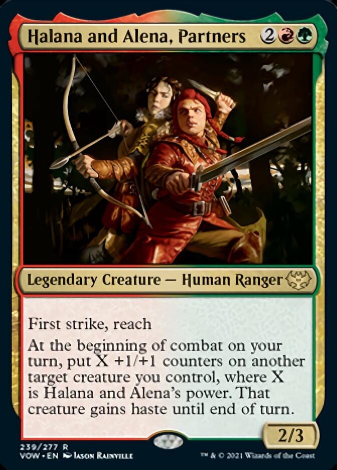 Halana and Alena, Partners [Innistrad: Crimson Vow] MTG Single Magic: The Gathering  | Multizone: Comics And Games